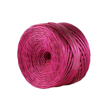 32,8 Yard Stoff-Strickseil, metallische Farbwebstreifen-Rosenrot