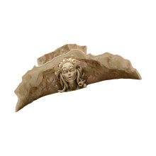 Mythical Medusa Statue Fish Tanks Accessory-Sandy yellow L