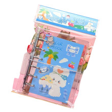 Coil Sticker Book With Cartoon Prints Stickers Collecting-Blue