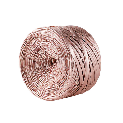 Cloth Knitting Strips 32.8Yard Per Roll For Weaving-pink gold