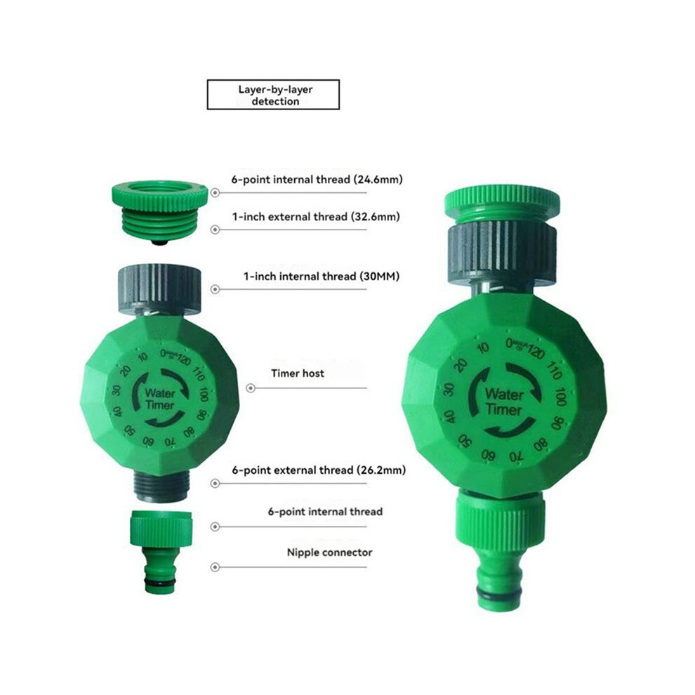 2X Mechanical Sprinkler Timer With Swivel,Garden Hose Watering Timer,Watering Waterproof Hosetimer 4713301116191