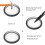 4Pcs UV Filter Lens Cap Protector Protective Cover Case for  Max Black HD Filter Action Camera Accessories 5