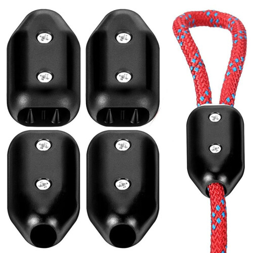 12 Peças de Braçadeiras de Corda de 5/8 Polegadas, Braçadeira Corda  Reutilizável, Braçadeira de Conector de Corda de Plástico Preta Adequada 1