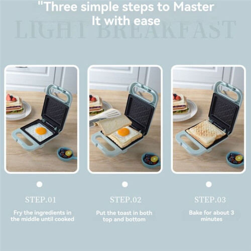 Multifunction Sandwich Maker Fast Heating Toaster Breakfast Making Machine Kitchen Electric Baking Pan Roast Meat EU 2