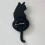 2X Black-Cat Pendulum Wall Clock,Cat Clock,Cat Clock with Moving Tail,Cat Swinging,Whimsical Funny Wall Clocks 3
