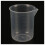 6 Pcs 50 Ml Laboratory Plastic Water Liquid Measuring Cup Transparent 4