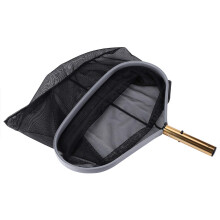 Heavy Duty Pool Leaf Rake with Fine Mesh, Lightweight Aluminum Frame Skimmer Net for Pond and Pool Cleanup