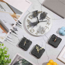 15 Pcs Clock Movement Mechanism Parts Silence Quartz DIY Wall Clock with 7 Different Pairs Clock Hands Replacement Kit