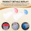 Plastic Salt and Pepper Shakers with Lids Large  Covered Moisture Proof Salt Shaker Pepper Container 4pack 10