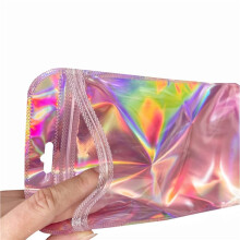 600Pc Resealable Holographic Pen Smell Proof Pouch Zipper Closure Beadable Packaging Bags for Pen Sealable Storage Bag