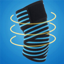 2X Fitness Winding Joee Bandage Compression Straps Wraps Elastic Outdoor Sports Protective Equipment Training (Azul)