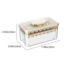 64-Cavity Ice Tray with Lid & Shovel – Large-Capacity, Easy Demoulding, Compatible with Home/Garden/Kitchen Use, White
