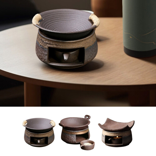 Ceramic teapot warmer stove for home kitchen use
