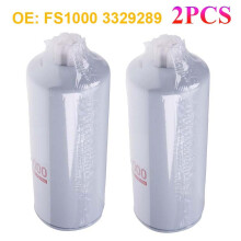 2er-Pack FS1000 Kraftstofffilter passend für Cummins 3329289 Kraftstoff-Wasserabscheider zum Aufschrauben