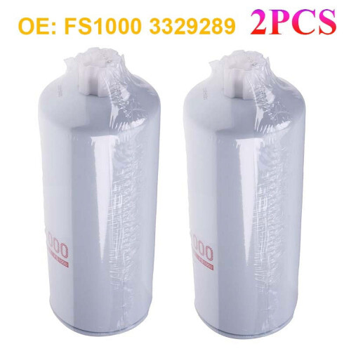 2-PACK FS1000 Bränslefilter Passar Cummins 3329289 Bränslevattenseparator Spin-On