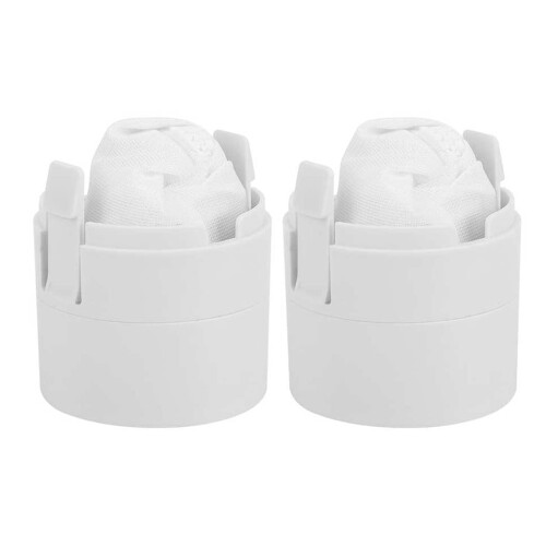 2 Pack White Pool Cleaner Filter Bags Replacement, Durable Mesh for Efficient Debris Collection