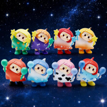 YOYO Simpatiche statuette Chibi a sorpresa - 8 modelli, 4,8 cm, in PVC, da collezione, ideali per decorare la scrivania e come regalo.