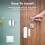 2X  Magnetisk Dörrsensor Zigbee Dörrsensor för Hemsäkerhet Trådlös Kontaktsensor Programmerbar med  Life 10