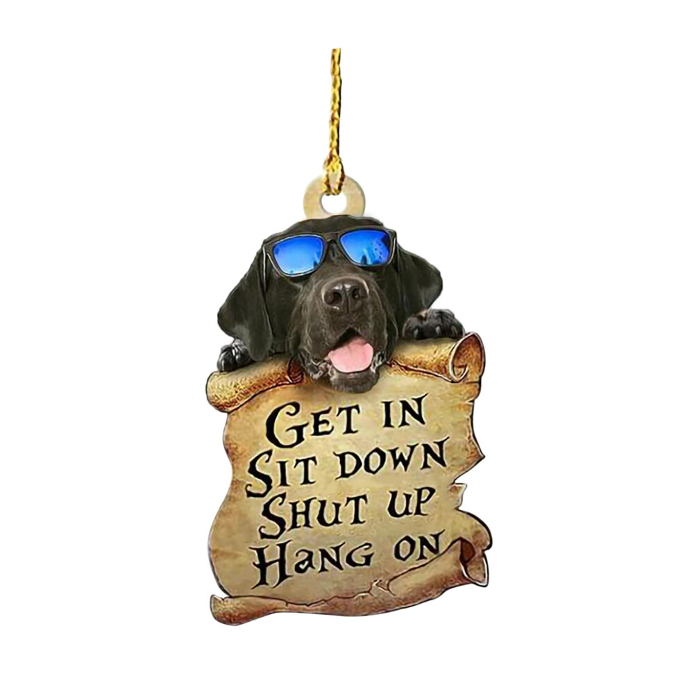 Farmhouse Wreath Double-Sided Car Dog Pendant Car Key Backpack Accessories Pendant, Household Pendant 9365509717646