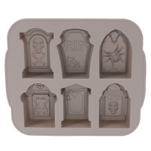Tombstone Ice Mold Grey Silicone for Whisky Juice Beer and Party Fun