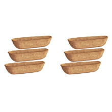 Paquet de 6 Doublures D'Auge de 30 Pouces, Fibre de de Noix de pour Jardinières Murales, Doublures de Jardinières, Paniers de Jardinières de