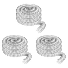 3st 2 Inch Buitendiameter 50 mm Doorzichtige PVC-Stofopvangslang voor Gebruik met Stofafscheiders met Poorten. Ideaal voor Winkelstofzuigers