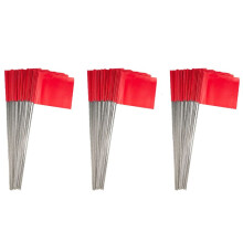 150Pack Marking Flags, Red Yard Flags 15x4x5Inch, Flags, Lawn Flags Markers, Irrigation Flags, Landscape Flags