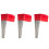 150Pack Marking Flags, Red Yard Flags 15x4x5Inch,  Flags, Lawn Flags Markers, Irrigation Flags, Landscape Flags 1