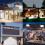 2X 244-LED Solar Pendant Light with Moving Sensor, Solar Shed Light,Light Outdoor Solar Powered Motion Sensor Shed Light 2