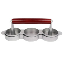 Small Burger Press Patty Maker for Homemade Burgers, Compact Easy Clean Design for Camping