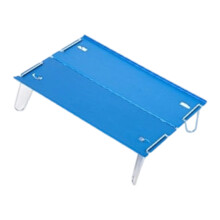 Table pliable en aluminium peu encombrante pour petit-Bleu