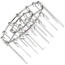 Air Fryer Grill Rack Stainless Steel Skewer Holder for Kebabs and Vegetables 24 Pins Style B
