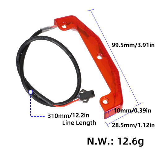 Light Weight LED Rear Light Safety Warning Rear Mudguard Lamp 2