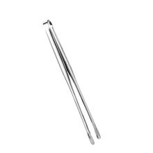 Long Stainless Steel Cooking Tongs with Precision Grip, Heat‑Resistant Tweezer Handle for BBQ Steak and Salad