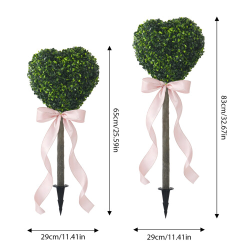 Künstlicher herzförmiger Zypressen-Topiary-Baum,-83 1