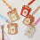 Funny Design Badge Storage Case Smooth PU-red fries 5