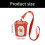 Funny Design Badge Storage Case Smooth PU-red fries 7