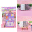 Sticker Book Colorful Cartoon Spirals Notebook Secure-Yellow 4