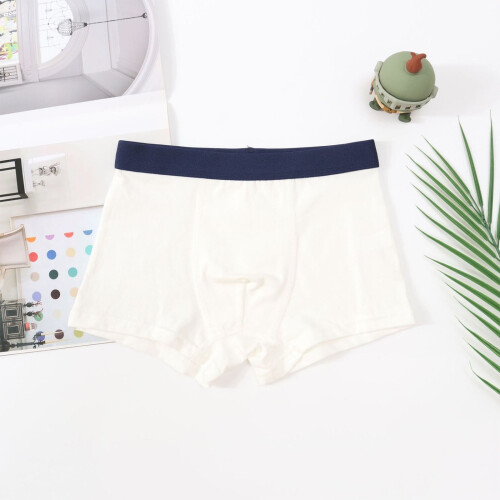 Boys' cotton boxer briefs mid-rise soft breathable elastic 1