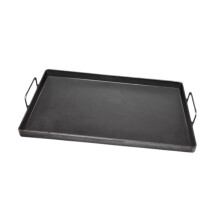 Cast Iron Griddle Pan 50x35cm Nonstick Flat Grill Plate for Indoor Outdoor BBQ Cooking