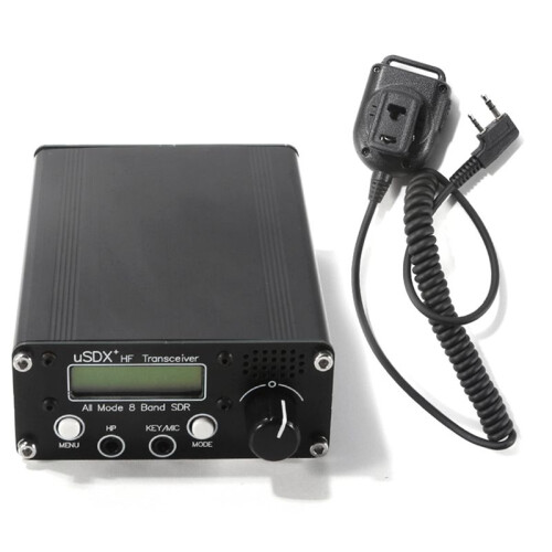 3X USDR USDX+ V2 8-Band SDR Transceiver  SSB QRP LCD with Display Speaker Microphone  Transceiver with EU Plug 2