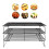 Three Tier Oven Rack Foldable Baking Cooling Rack with 3 Layers for BBQ Grill Cakes Cookies 5