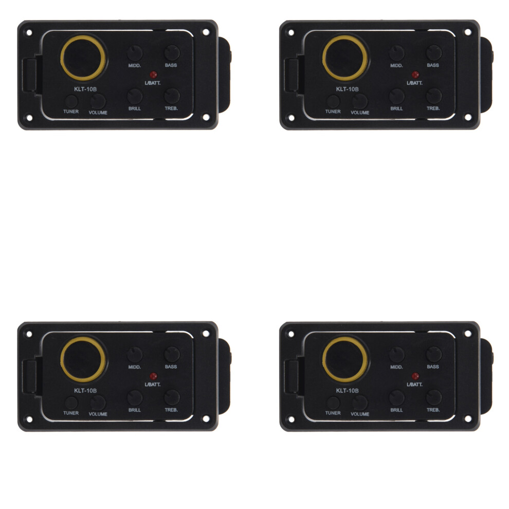 4X Klt-10B 4 Band Eq Equalizer Preamp Guitar Pickup With Tuner Hard Bridge Piezo Pickup For Guitar 36 And 38 6032261739898