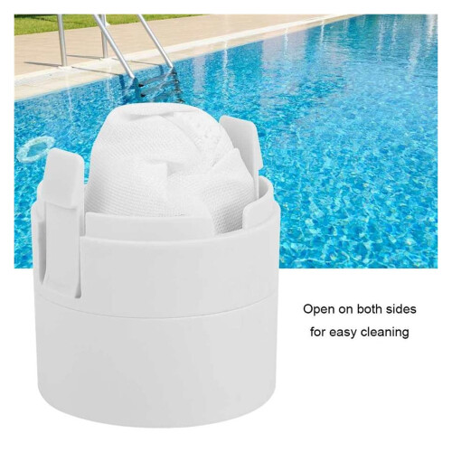 2 Pack White Pool Cleaner Filter Bags Replacement, Durable Mesh for Efficient Debris Collection 1