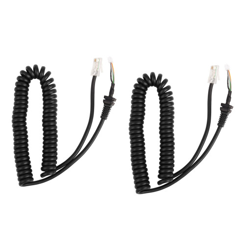 2X Car Hand Speaker Microphone Replacement Mic Cables Cord Wire for  MH-48A6