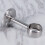 Support de tringle à rideaux argenté pour fixation au plafond (2 pièces) 5