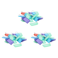 75Pcs Multicolor Plastic Key ID Label Tags W 2cm Dia Ring Keyring