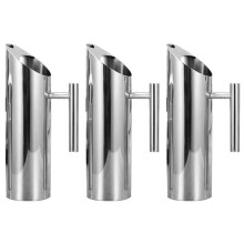 3X Stainless Steel Water Pitcher with Ice Guard Tea Pot Kettle Jug Cold Beverages Juice Pot Ktv Bar Accessories 1L