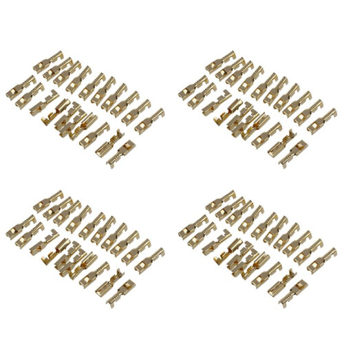 80 Pcs Female Spade Cable Wire Terminals for 2.8mm Connectors