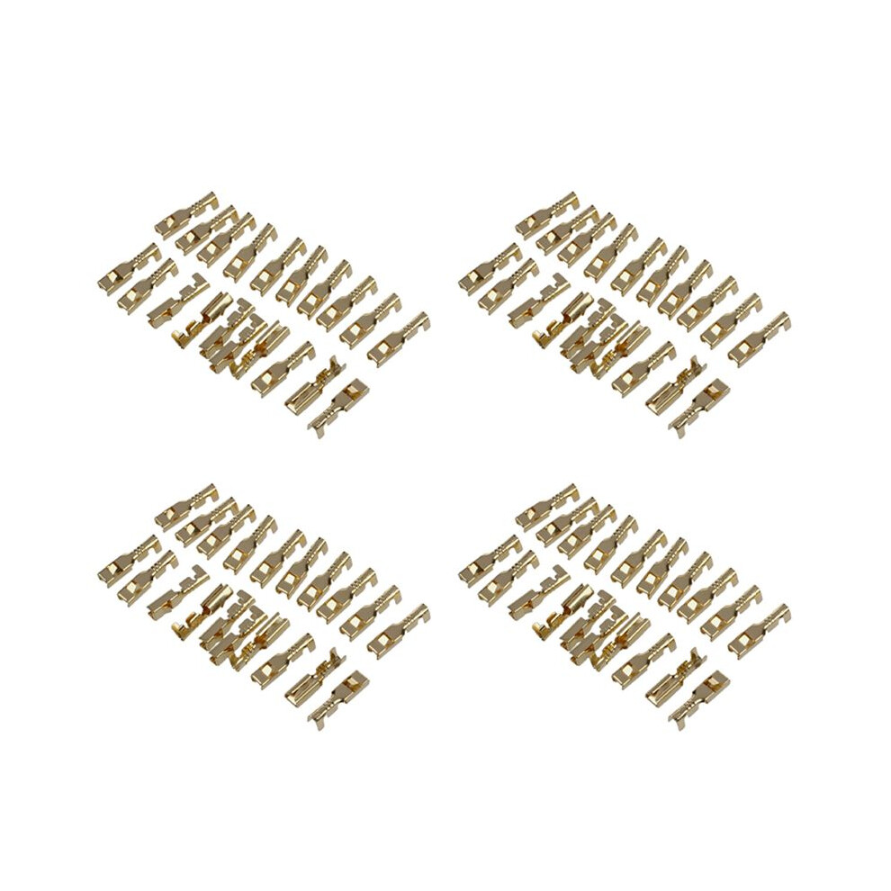 80 Pcs Female Spade Cable Wire Terminals For 2.8Mm Connectors 4711269176417